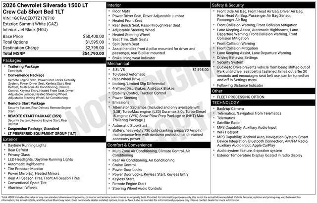 chevrolet silverado 1500 2026 1GCPACED7TZ178710 image chevrolet silverado 1500 2026 1GCPACED7TZ178710 image